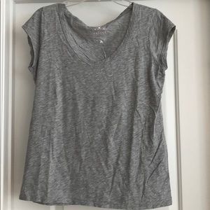 Velvet brand size large gray short sleeve shirt